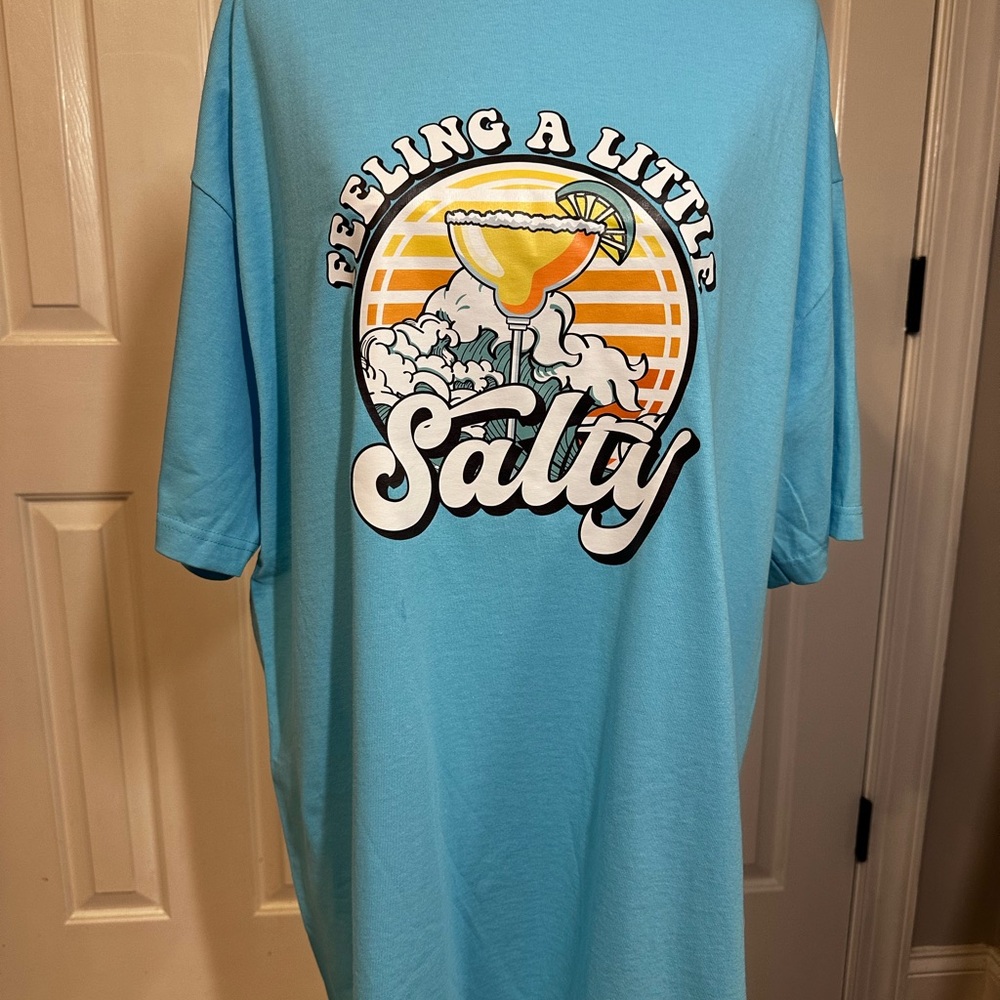 Blue Graphic Tee - Feeling A Little Salty
